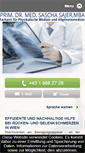 Mobile Screenshot of drsajer.at